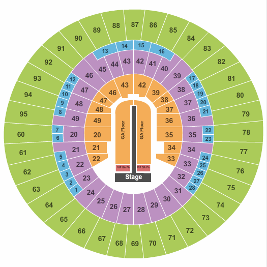 Frank Erwin Center Kanye West Seating Chart